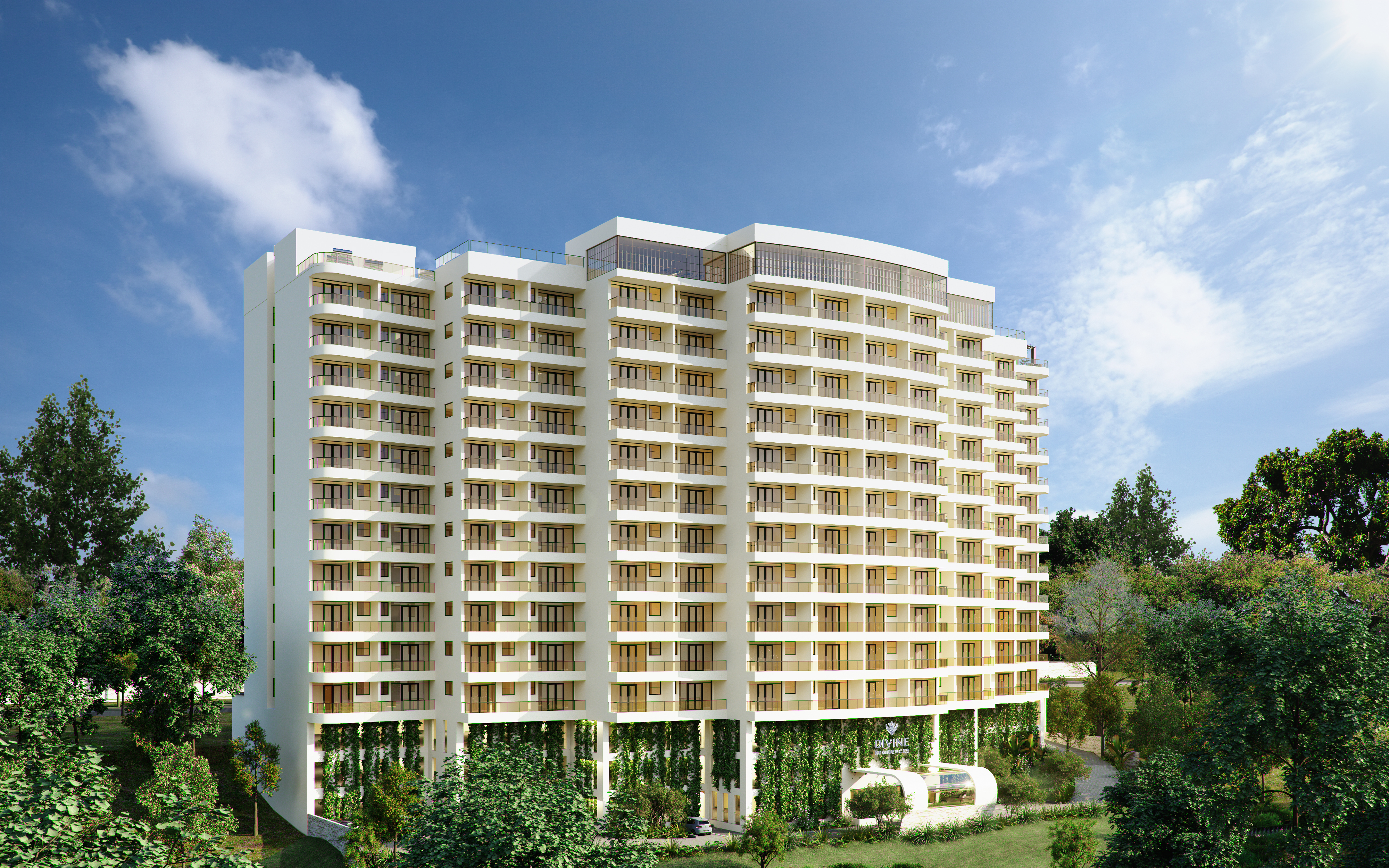 Divine Residences exterior daytime